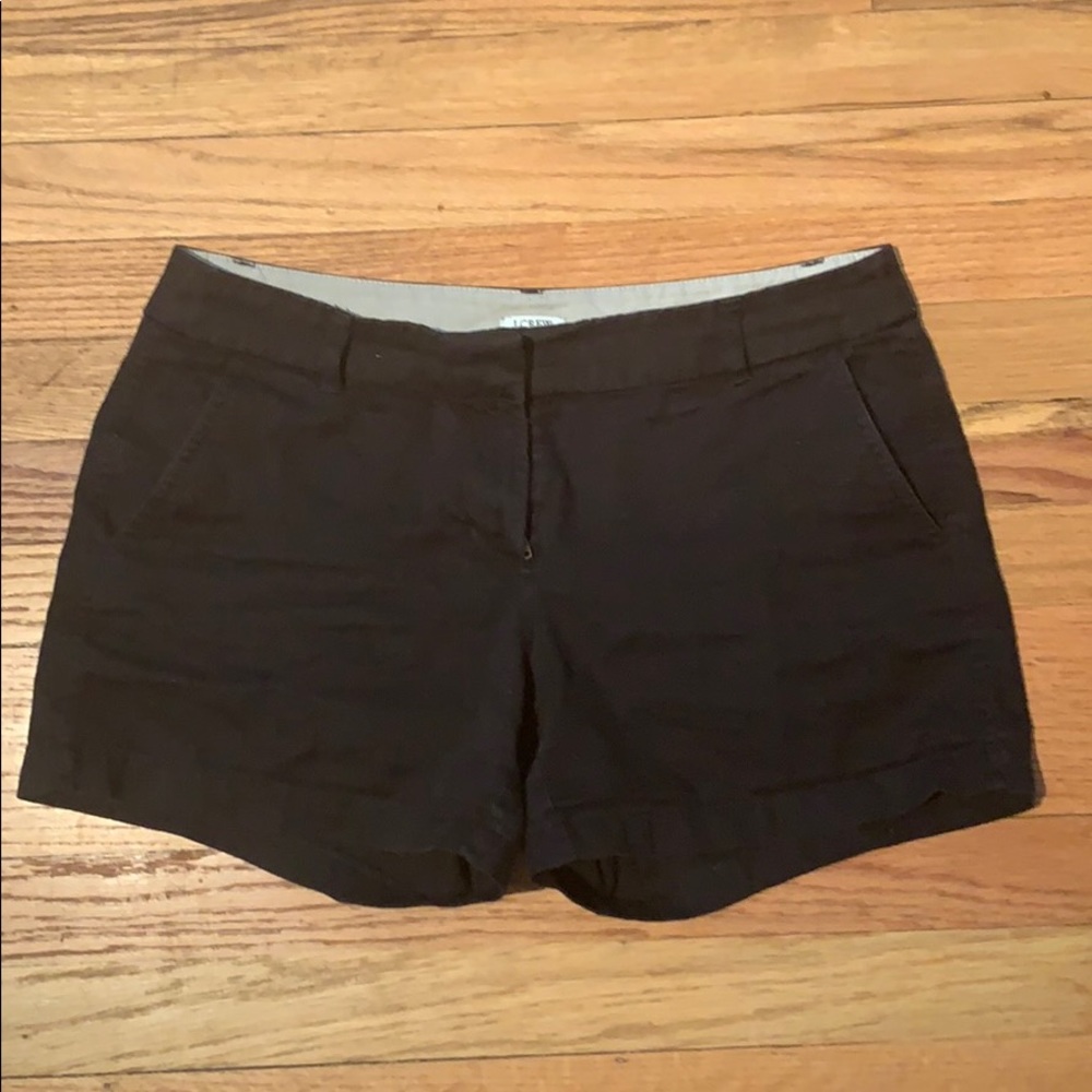 Black khaki shorts